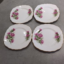 Colclough Thistle Bone China 4 Side Plates Can Split