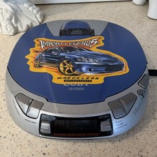 Coby CX-CD225 Import Legends Portable CD Player Anti-Skip Bass Boost Blue/Silver