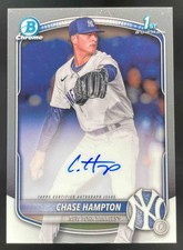 2025 Bowman Chrome Chrome Prospect Autograph #CPA-CHA Chase Hampton Auto