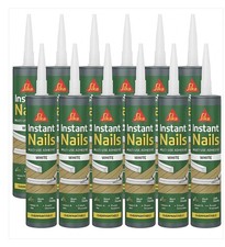 Everbuild Instant Nails High Strength Quick Grab Panel Adhesive White 290ml x 12