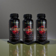 3pcs Leviathan Nutrition Hemo Flow Supplement with Nattokinase for Nitric Oxide