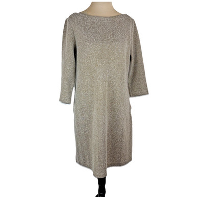 JJill Womens Shift Dress Three Quarter Sleeve Classic Fit Minimal Style Petite S
