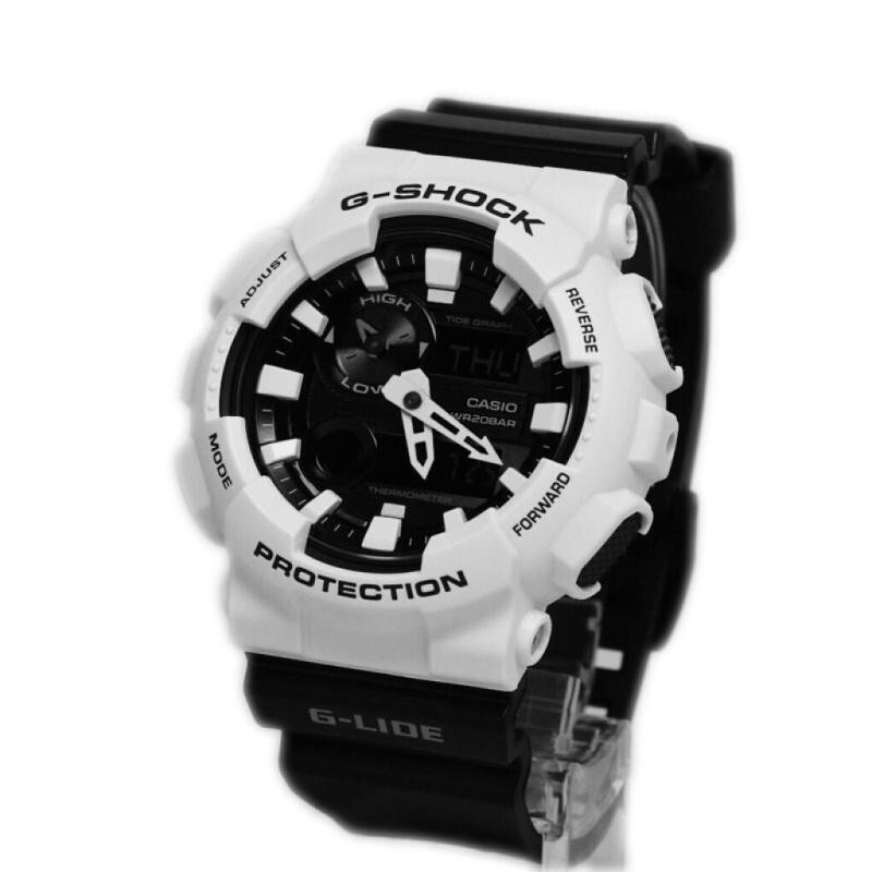 カシオ⭐︎G-SHOCK G-LIDE 黒&白 G-Shock G-Lide Tidal Connected GBX100-7 White Black