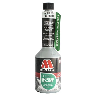 Millers Oils Petrol Injector Cleaner Treatment Fuel Injection System 0.25L 250ml - Image 1 of 2
