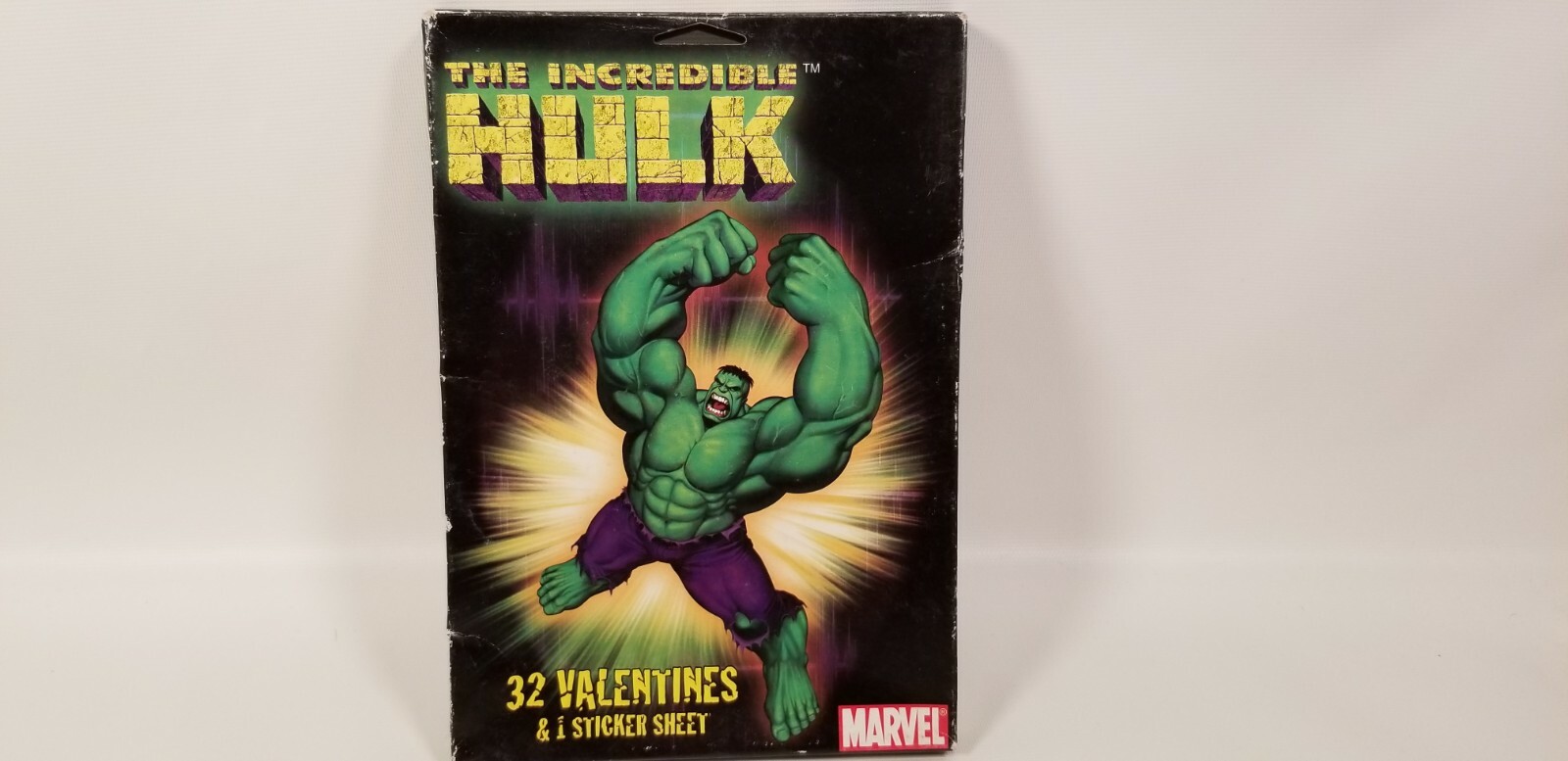 Marvel The Incredible Hulk 32 vValentines Cards And 1 Sticker Sheet Sealed  | eBay