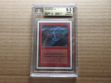 Lightning Bolt BGS 9.5 GEM MINT [Unlimited] Mtg Magic Free Tracking!