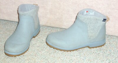 Women's gray SPERRY TOP SIDER pull on rain boots 200g thinsulate , size 6.5
