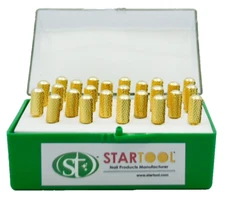 Startool Acrylic Nail Drill 3/32 RX Extra Coarse Round Top Gold *25 Pcs in Box*