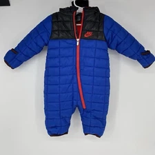 Nike Newborn Baby Bunting Colorblock Puffer Size 0-6 Months