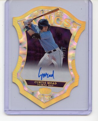 2023 Panini Chronicles Curtis Mead Future Kings Auto /19 Tampa Bay Rays DIECUT!