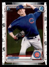2020 Bowman Draft Burl Carraway #BD-25 1st Bowman Chicago Cubs