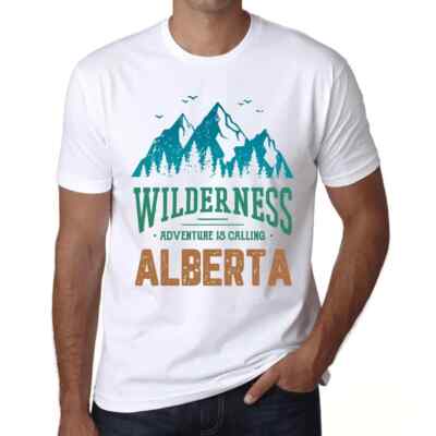 Herren Grafik T-Shirt Die Wildnis das Abenteuer ruft Alberta   Wilderness,
