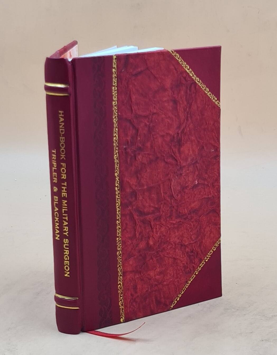 Military Surgeon Handbook: Leather-Bound Compendium on Duties & Practice