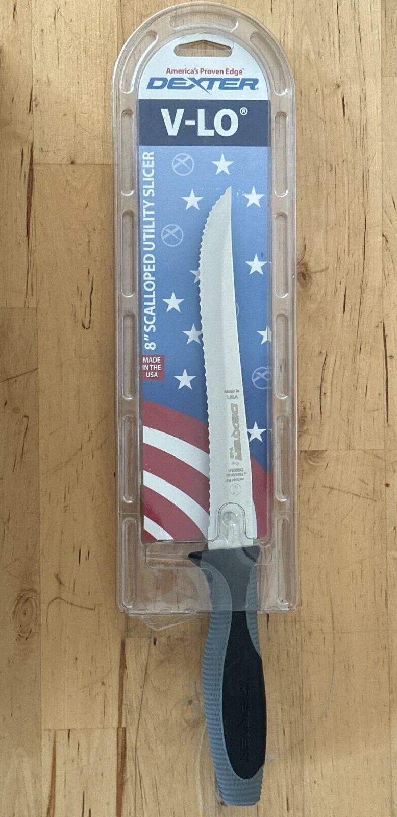 Dexter Russell V158SC-PCP V-Lo 8" Scalloped Hunting Fishing Kitchen 29383