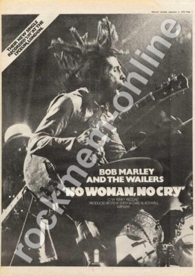 Bob Marley & The Wailers No Woman No Cry MM5* Advert