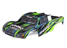 Traxxas TRX6932-GRN Karosserie Slash 4x4 Vert Avec Étiquette Et Karo-Halterung