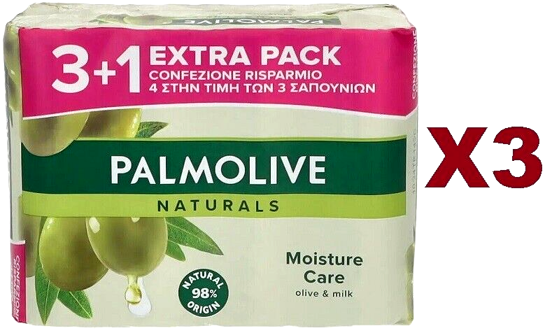 12PZ SAPONE PALMOLIVE NATURALS MOISTURE CARE OLIVE & MILK SAPONETTA 90g ORIGINAL
