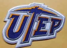 Embroidered UTEP Miners Football Patch approx 3x4"