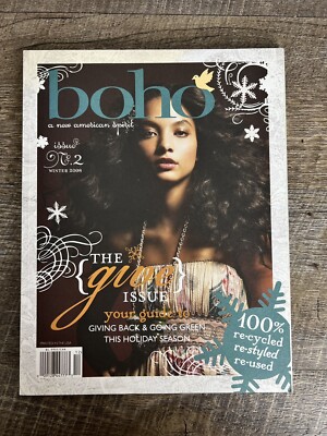 Boho Magazine 2008 Hard To Find Back Issue Printed In USA Recycle Restyle Issue