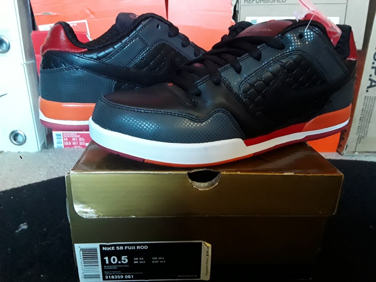 Size 10.5 - Nike SB Fuji Rod Black for sale online | eBay