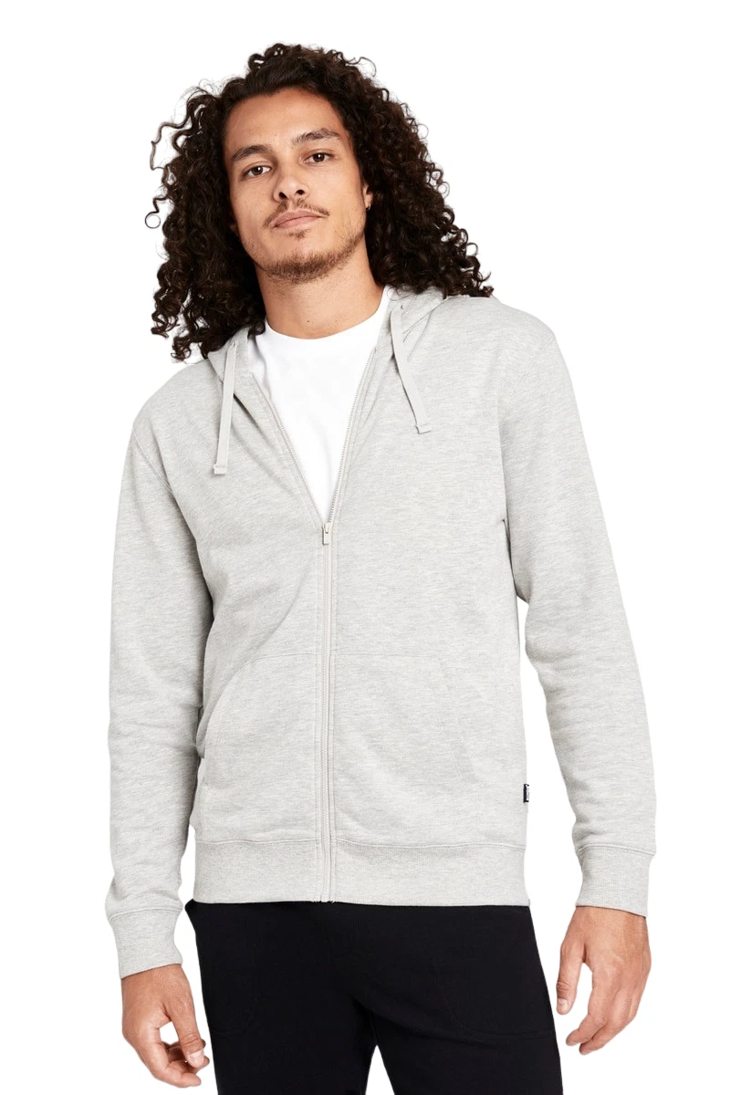 Bonds Mens Essential Hoodie Pullover Zip Up Jumper Grey Marle | eBay