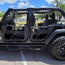 Steel Tube Half Door Guards For 2018-2025 Jeep Wrangler Jl Gladiator Jt 4 Door