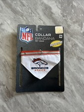 Denver Broncos Collar Bandana Small Reflective  Adjustable Collar Pets First