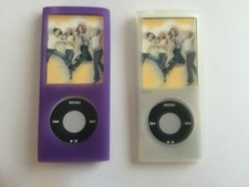Hama 13207 Sport Case Twin Pack  iPod Nano 4g Silicone Skin Purple & Clear