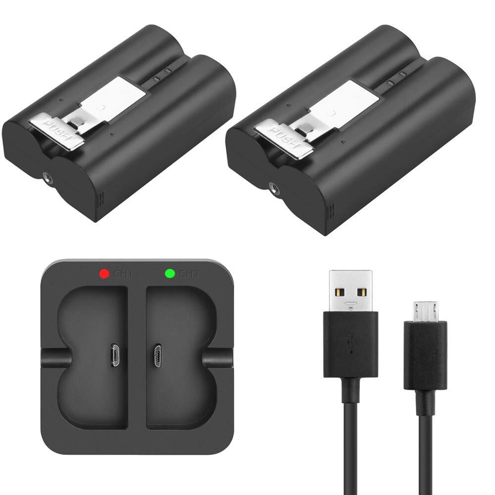 Charging Station And 2 Packs Rechargeable 3.65v Lithiumion Battery Battery That-image