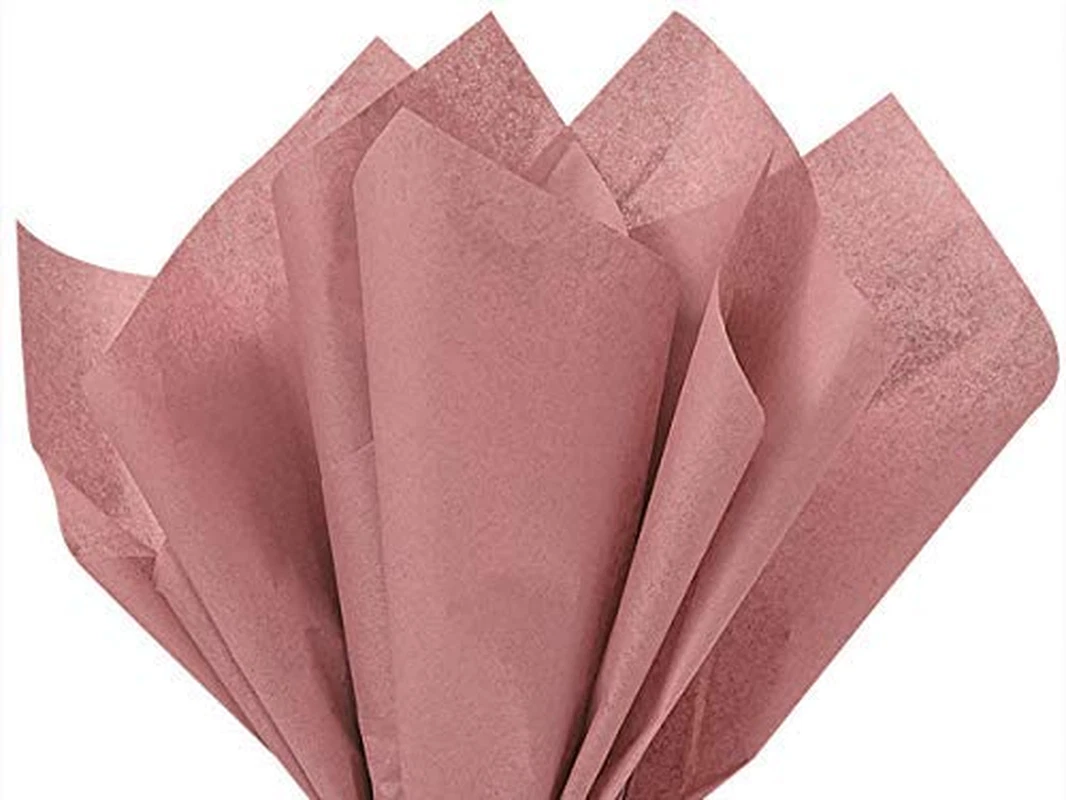 Rose Gold Tissue Paper 15X20 100 Sheets Wrapping Bulk