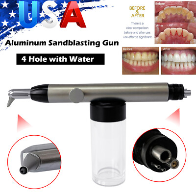 Dental Alumina Air Polisher Abrasion Microetcher Sandblasting Gun With Water