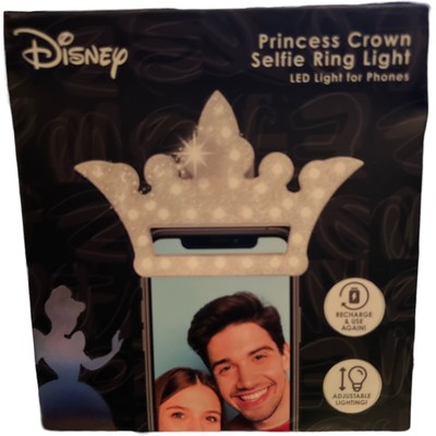 Selfie Light Princess Crown Disney Rechargeable Adjustable Lighting!