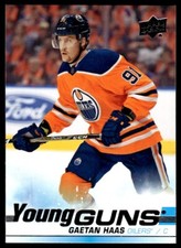 2019-20 Upper Deck Young Guns Gaetan Haas Rookie Edmonton Oilers #232 R113