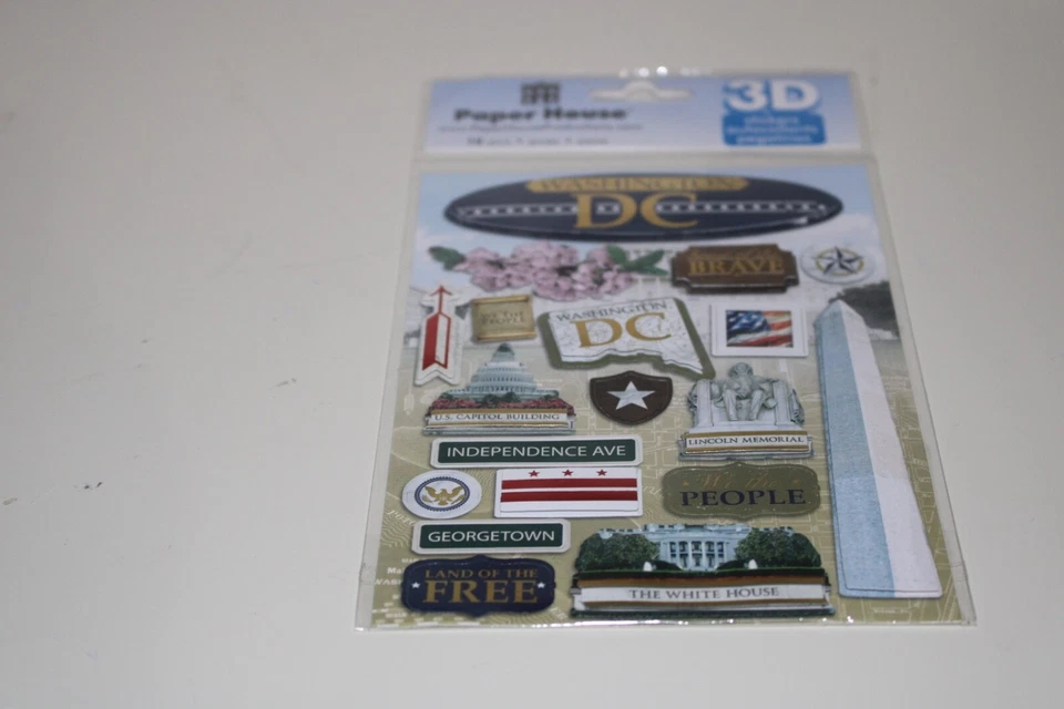 Pegatinas 3D Casa de Papel Washington DC Monumentos del Capitolio Casa Blanca Álbum de recortes Foto 2 de 4