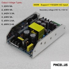 300W Amplifier Power Supply Board Output  24V-  60V Secondary Voltage  15V 12V