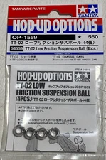 NEW IN PACKAGE TAMIYA 54559 TT-02 LOW FRICTION SUSPENSION BALL (4PCS) TT02 TCS