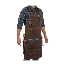 ecoZen 16oz Waxed Canvas Work Apron with Tape Holder - 27 x 34 ... FAST USA SHIP