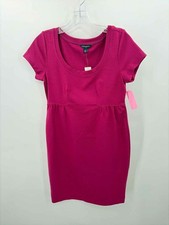 Pre-Owned Banana Republic Purple Size XS Shift Knee Length Short Sleeve Dress