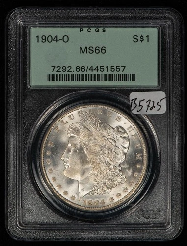 1904-O $1 Morgan Silver Dollar - PQ - OGH PCGS MS 66 - SKU-B5725