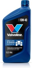 Valvoline 4-Stroke ATV/UTV SAE 10W-40 Motor Oil 1 QT, Case of 6 31.99 per gallon