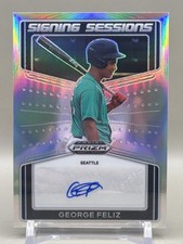 2022 Prizm Draft Picks George Feliz Signing Sessions Auto - Seattle Mariners
