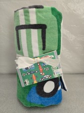 Pottery Barn Kids Remy Race Car Kid Beach Hooded Towel UPF 50 50"x30" - CRUZ