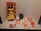 Vintage 1981 Mattel Magic Curl Barbie Doll Nude,accessories
