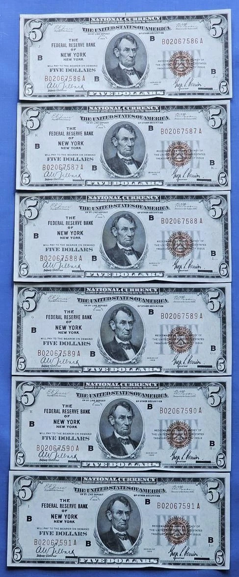 $5 Uncertified US Small Size Paper Money Notes for sale | eBay