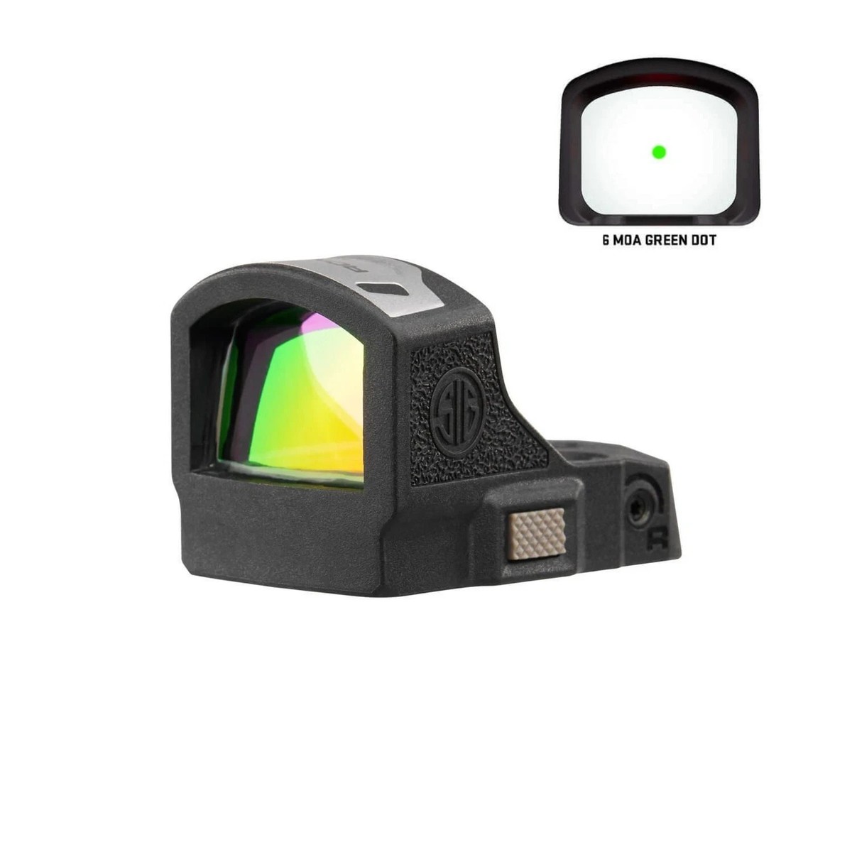 Sig Sauer ROMEO-RS COMPACT 6 Green Dot Reflex Sight w/Motac, RMSc