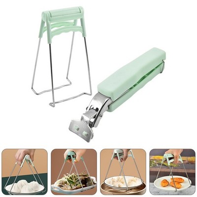  1 Set 2 stücke Wiederverwendbare Hot Teller Anti-Scald Clip Kitchen Gadget