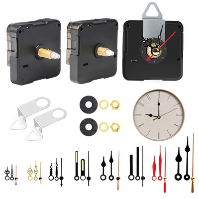 3 PCS Quartz Clock Movement Mechanism Kit with 8 Hands Set for DIY Clock Repair