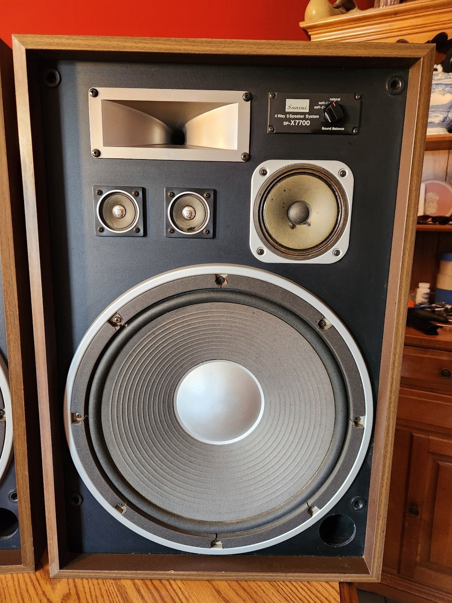 Vintage 1980 Sansui SP-X7700 Four-Way Speaker System