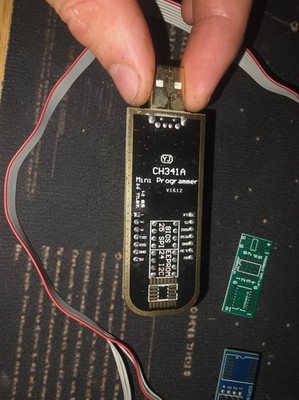 CH341A 24 25 Series EEPROM Flasher USB BIOS Programmer Mit SOIC8 Clip On-BOARD