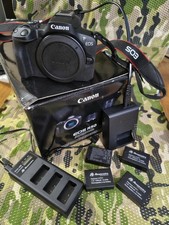 Canon EOS R50 Mirrorless Digital Camera Body and 4 Batteries Excellent Condition
